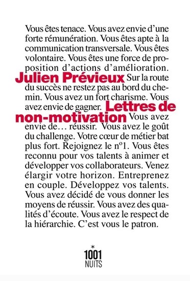 lettres de non motivtion