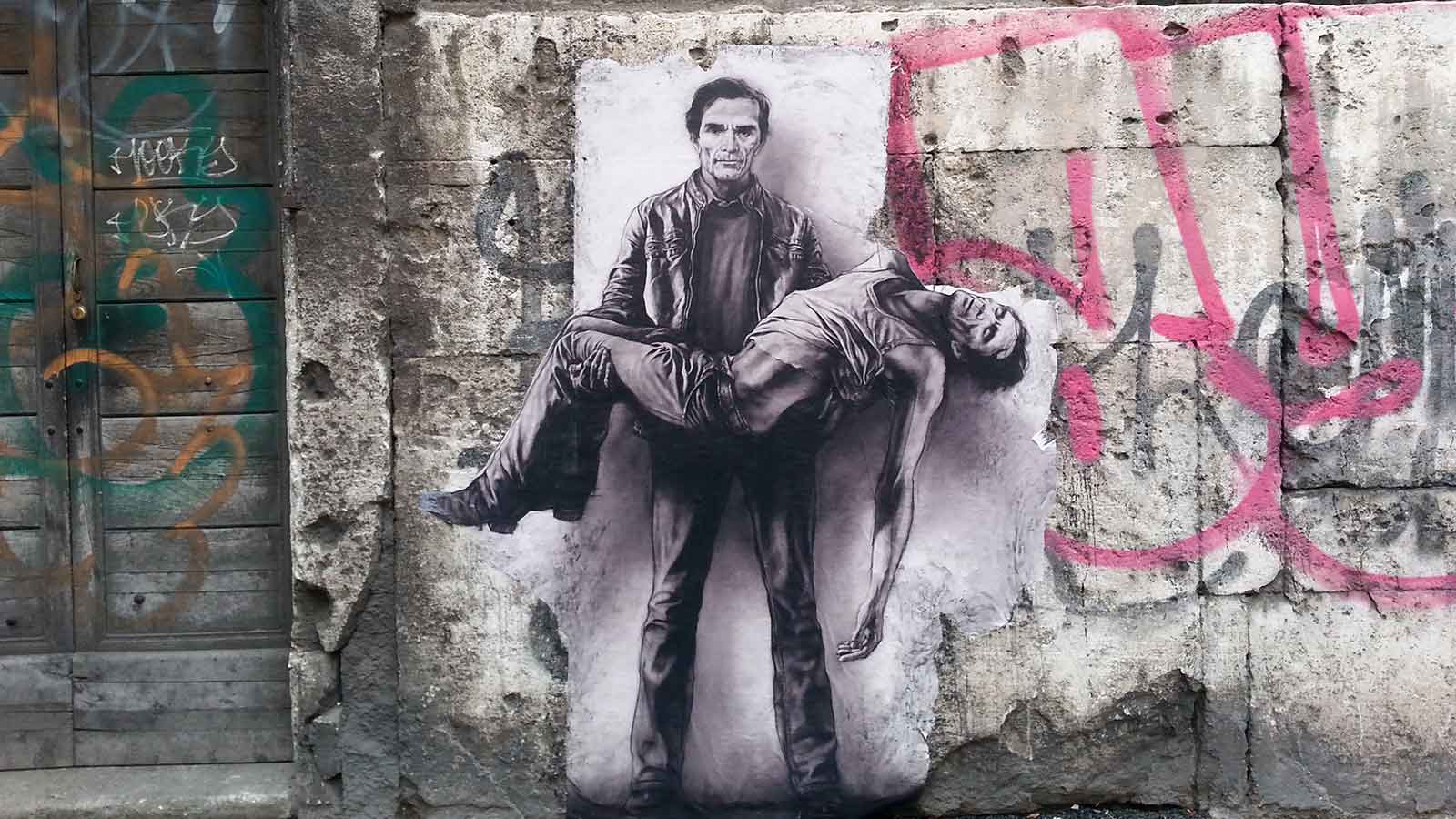 ernest pignon ernest pasolini rome