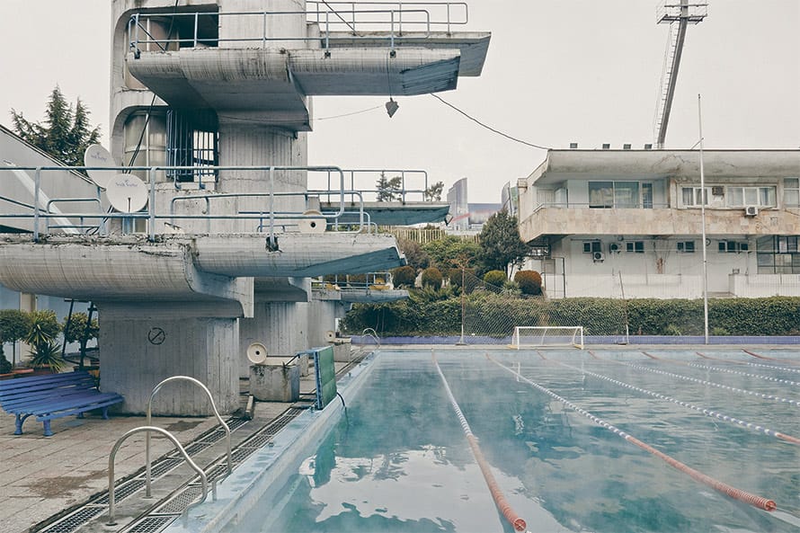 Le très populaire centre aquatique Laguna Vere, achevé en 1978, oeuvre de Chota Kavlachvili, Ramaz K