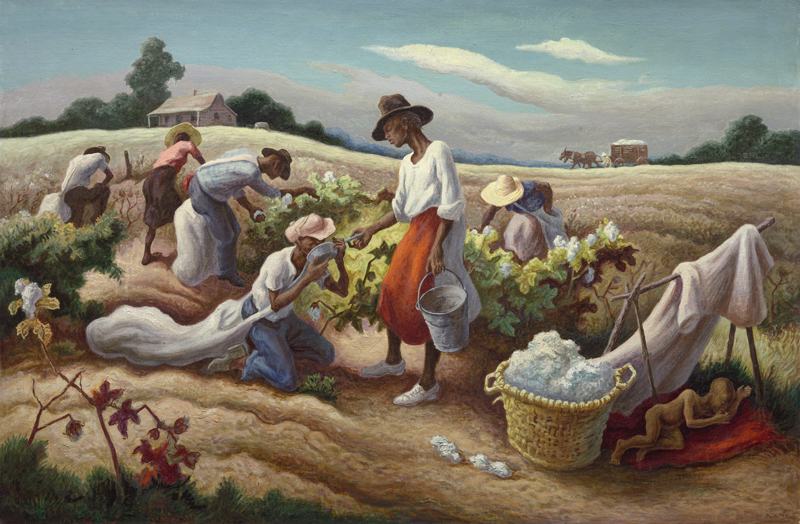 Thomas Hart Benton (1889 1975) Cotton Pickers (Cueilleurs de coton), 1945 Huile sur toile
